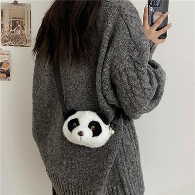 Kinder süßes Plüschtier Panda Tasche Puppe Umhängetasche Kinder Schultasche Plüsch Geschenk Damen Tasche