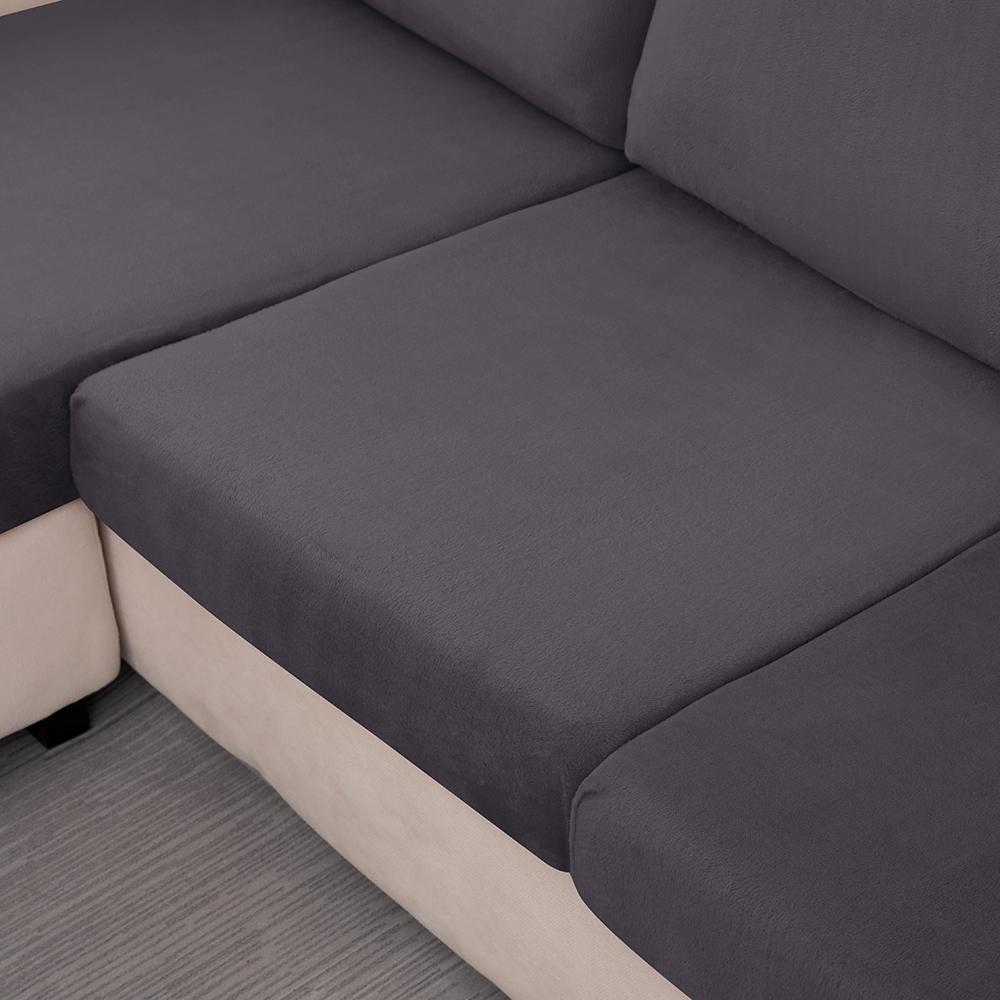 

Plush Sofa Seat Cushion Coverastic Protector Covers Pets Kids Washable Removable Sofa Cushion Case For Furniture Protector 1pc Back cover