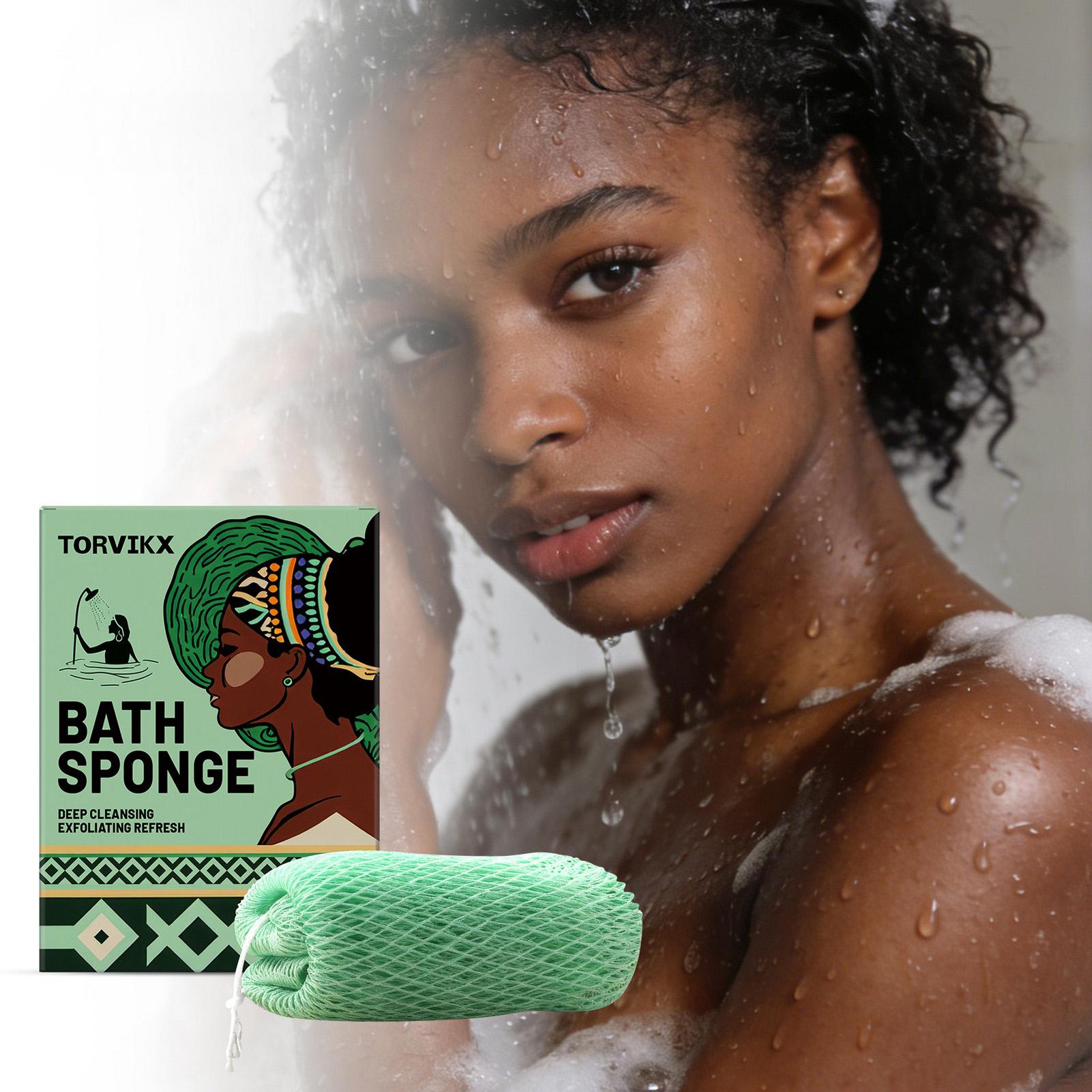 Mesh Bath Towel Green Soft Skin-Friendly Exfoliating Bath Towel For Gentle Cleansing 1 pc