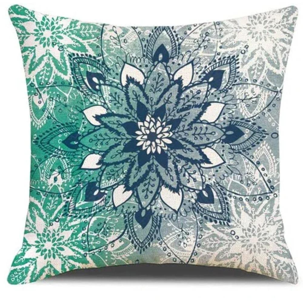 Blue Mandala  Cushion Cover for Car Living Room Sofa Bedroom Home Decor Pillowcase