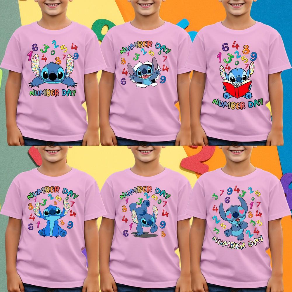 

Boys and Girls Playful And Colourful Designs Number Day Ideas T-Shirt Tee #ND M