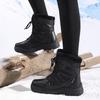 Winter Snow Boots Plush Warm Cotton Shoes Wear-resistant Windproof Sports Outdoor High-top Lace-up Boots Large Size