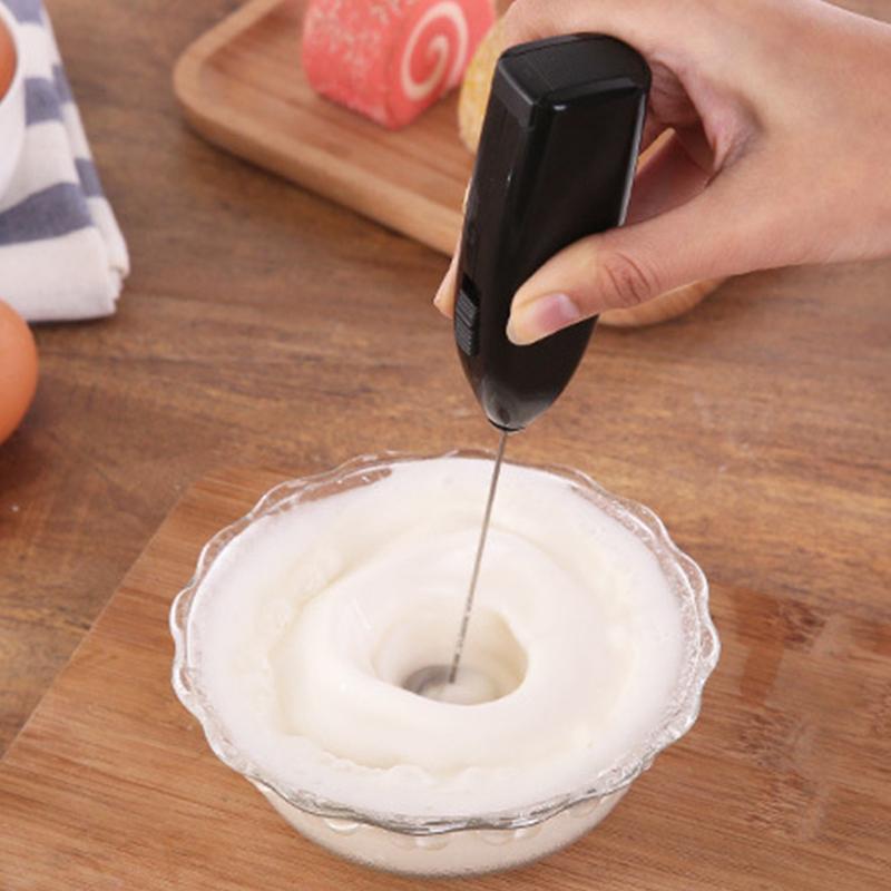 Milk Coffee Whisk Mixer Electric Egg Beater Frother Foamer Mini Handle Stirrer