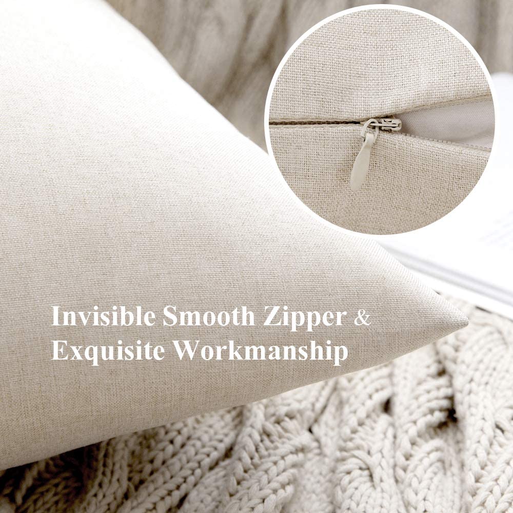 Outdoor Cushion Cover Solid Color Waterproof Pillow Cover Soft Polyster Pillowcase for Couch Sofa Living Room Decortive