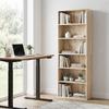 6 Tier Bookshelf Freestanding 60 x 24 x 158.5 cm Oak Wood Effect