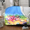 pinkfong Flannel Blanket Soft Warm All-Season Throw, Design for Camping, Car Travel, Hiking Sofa, Bed, Office Perfect Gift for Parties