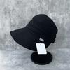 Spring and summer new big eaves sunscreen hat showing face ducktongue bucket hat women's summer literary travel visor