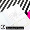 DIY Diary Art Portable PVC Waterproof Durable Template Tool Flexible Recording Template 3 Pack for Journaling Lines