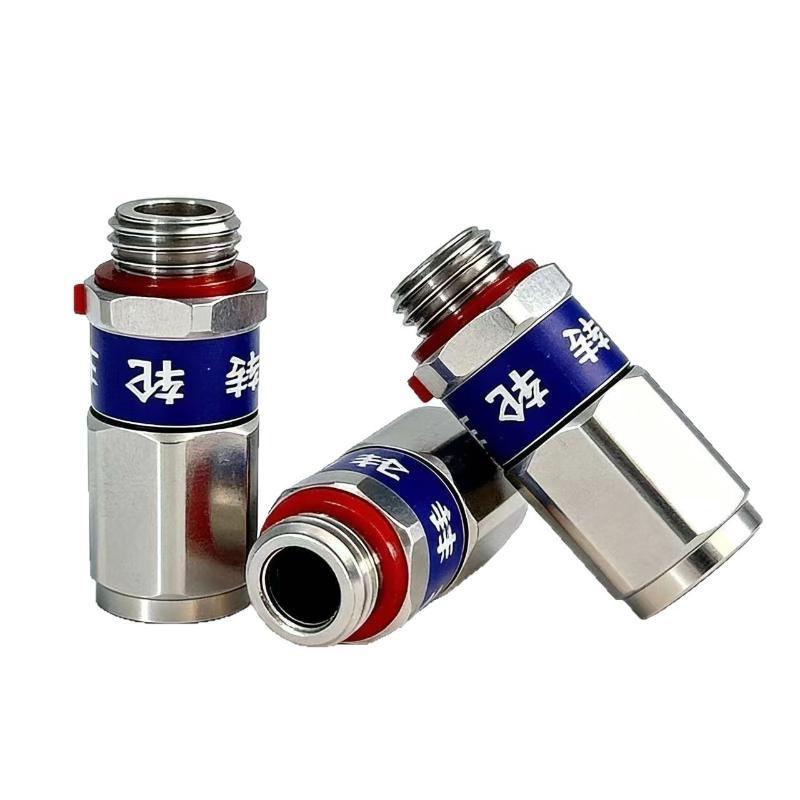 360 Degree Rotatable Antitwist Stainless Steel Water Hose Fitting For Agricultural Spray Nozzle Car Motorcycle Wash