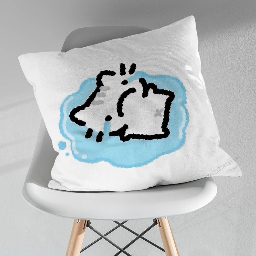 Cute Art SStrawberry Cat Pillowcase for Sofa Room Office Decor Printing Merchandise AllMatch Cushion Cover