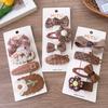 Fashion Coffee Warm Color Basic Hairpin Knit Hairpin Hairpin Hairpin Beautiful Hair Clips in Various Styles