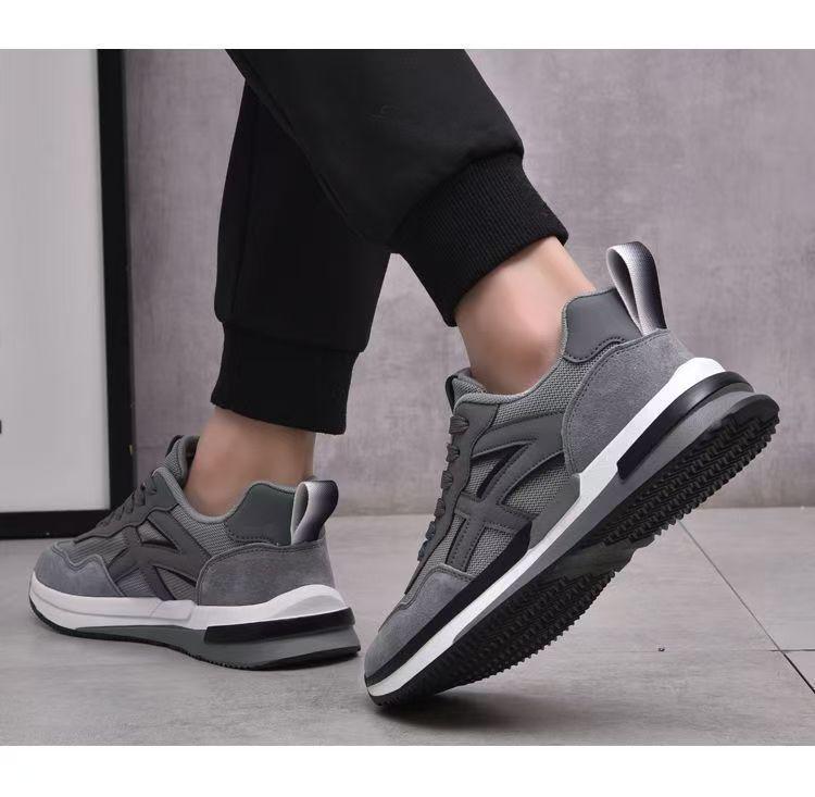 Autumn 2025 Men's Flyknit Breathable Fashion Sneakers - Soft Sole Running Trend Shoes