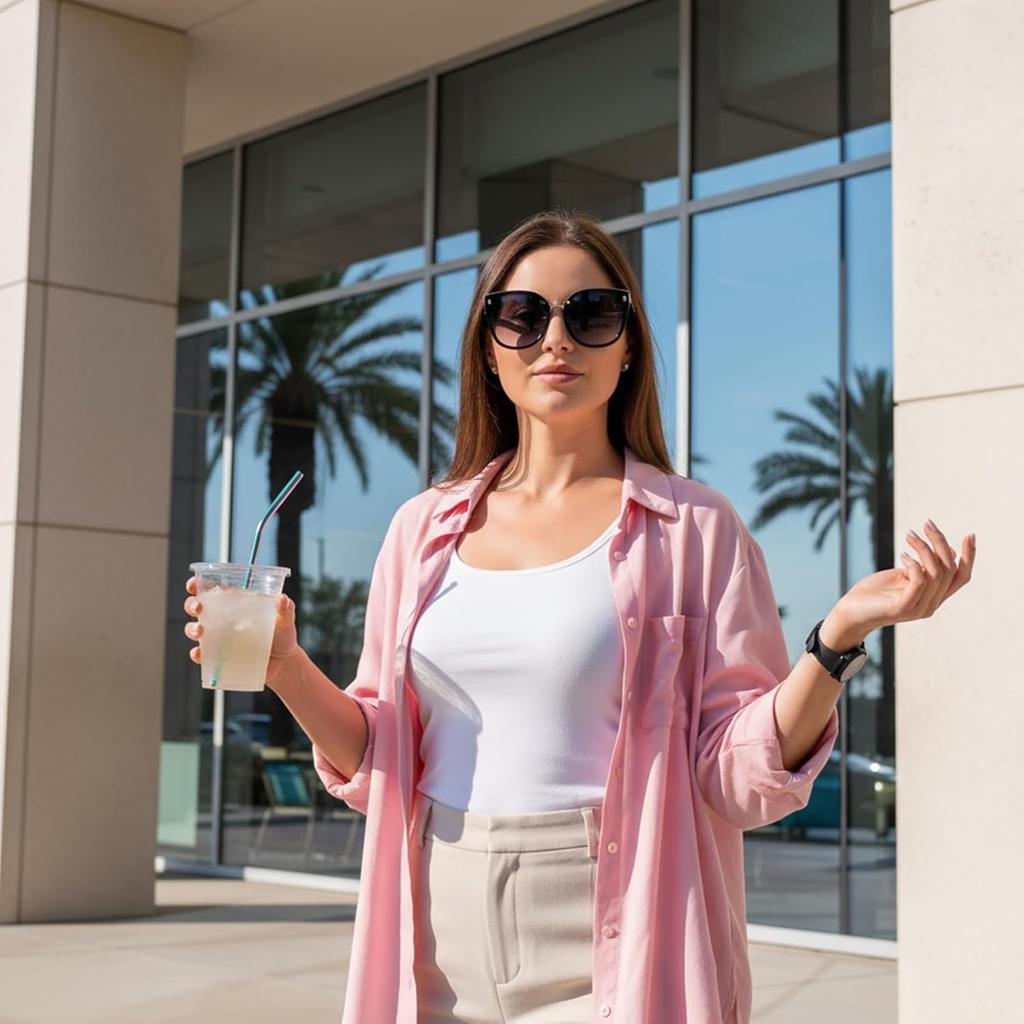 8 Pcs Stainless Steel Straws 12 inch Long Reble Colorful Metal Bent Straw with 4 Pieces Cleaning Brush for 100oz Drinking Reble Tumblers Accessories