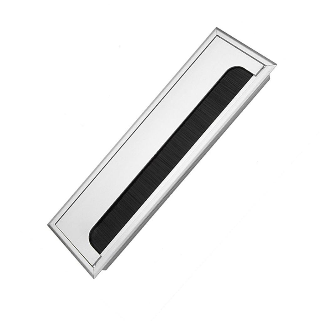 Quadratische Aluminium Schreibtisch Computer Draht Kabel ordentlich Outlet Einsatz Loch Top Abdeckung