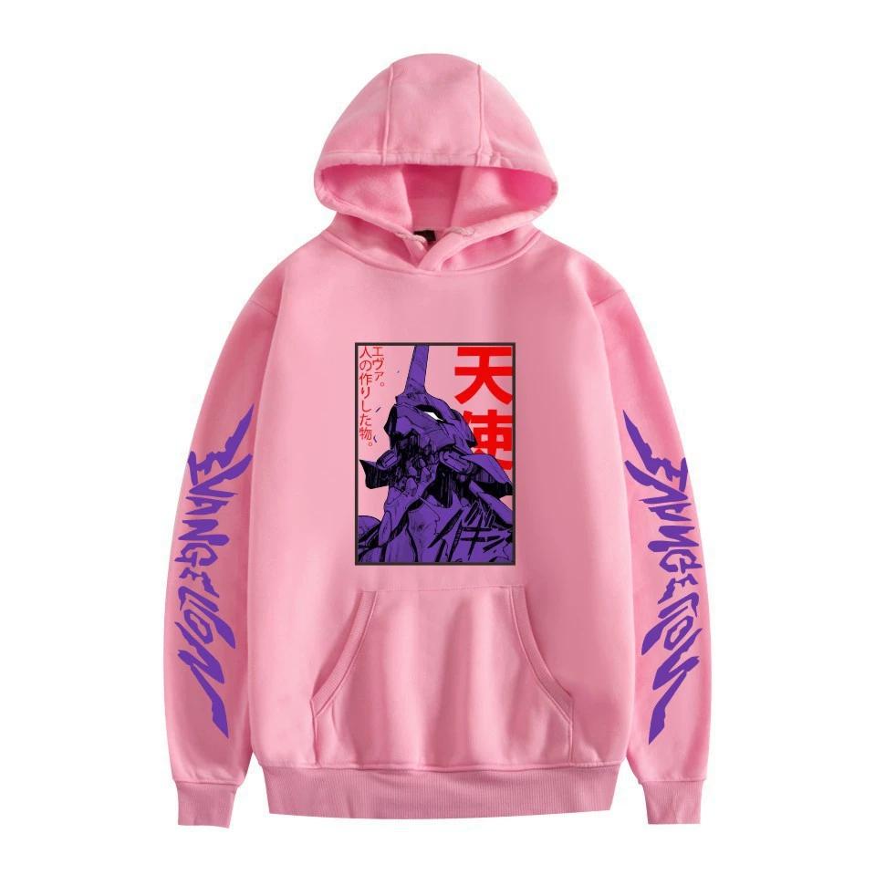 Mens Womens Hoodie EVA Hoodies Streetwear Casual Cartoon Printed Hooded Pullover Sweatshirts