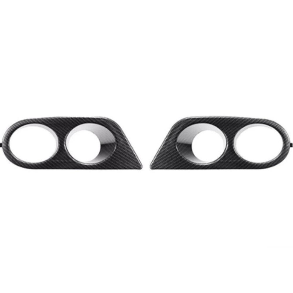 1 Pair Front Bumper Fog Light Frame Lower Grille MT Trim for BMW 3 Series E46 M3 2001-2006 Dual Hole Cover