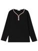 Women's Plus Size V-Neck Long Sleeve Autumn Top - Stylish Loose-Fit Base Shirt for Middle-Aged Mothers