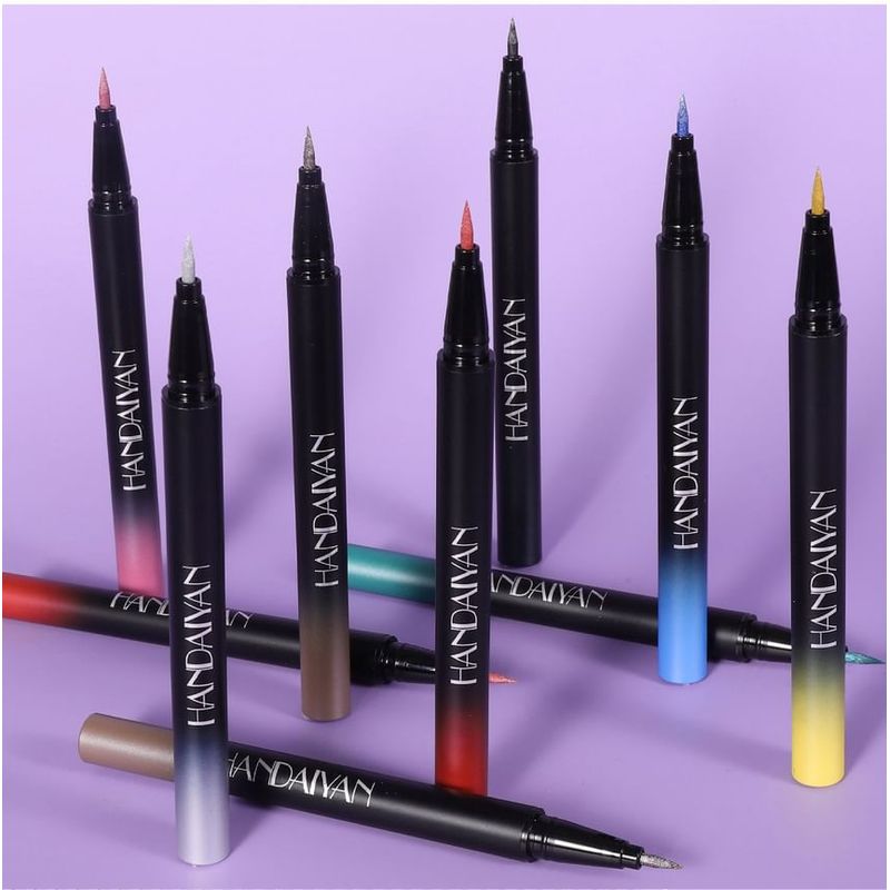 HANDAIYAN - Vivid Metallic Luster Liquid Eyeliner - 10 Colors