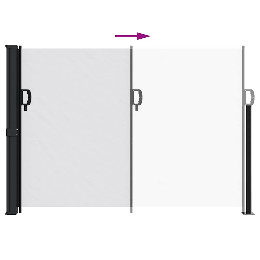 Retractable Side Awning White 140 x 300 cm