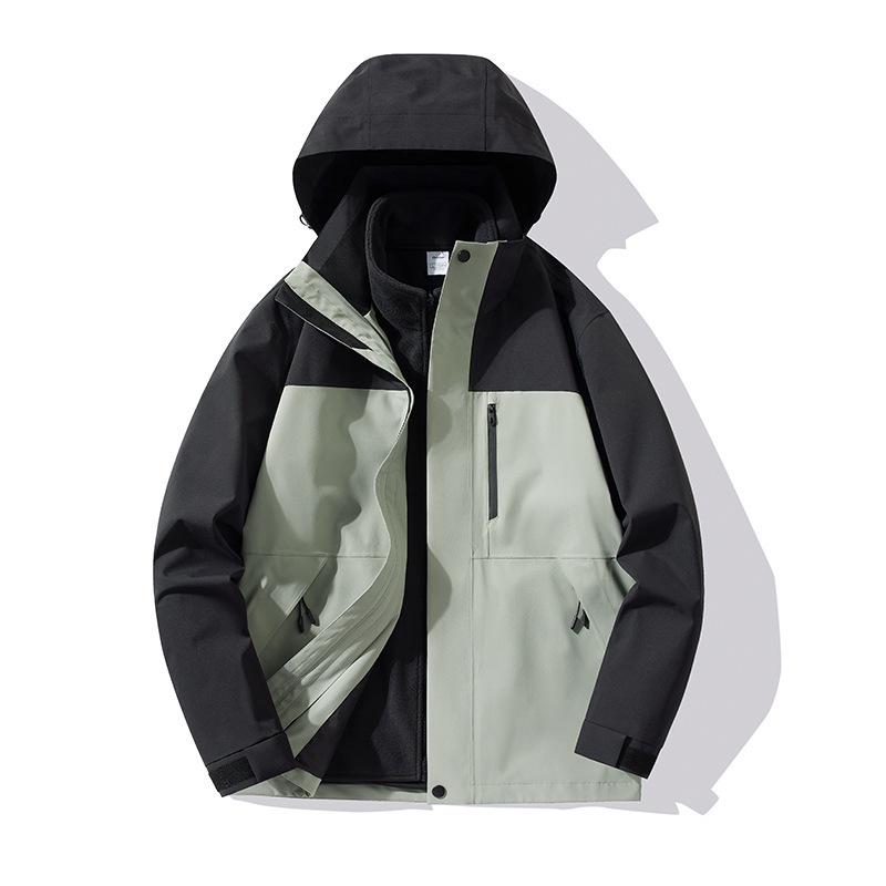 Fully Seam-Sealed Thermal Bonded 3-in-1 Windproof Waterproof Mountaineering Jacket for Men and Women
