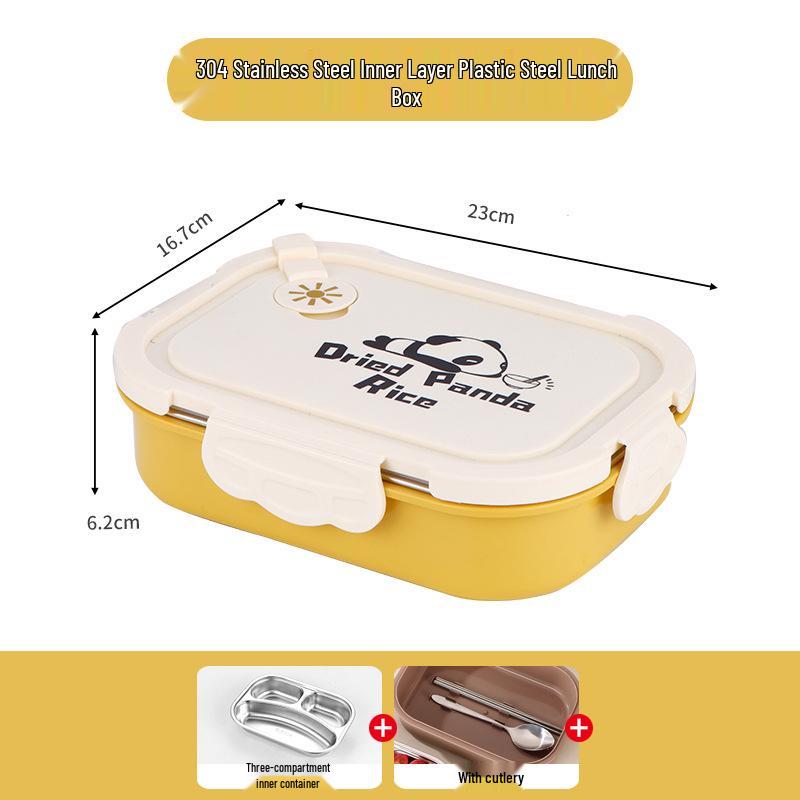 Microwaveable 304 Stainless Steel Lunch Box - 2026 Insulated Bento for Office Workers & Students