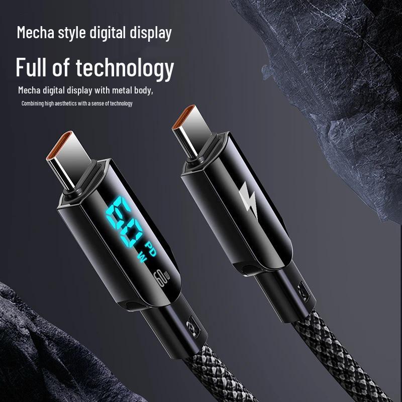 Smart 100W Type-C Fast Charging Cable for Apple, Huawei, Xiaomi & iPad