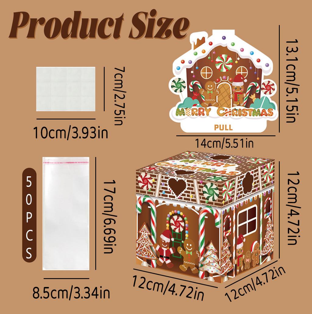 

Gingerbread Man Christmas Gift Box With Paper Material For Holiday Giving Gift