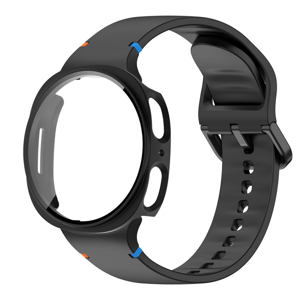 Silikonarmband für Samsung Galaxy Watch 8 40 44mm Armband Mit Hülle Displayschutz Bumper-Abdeckung für Smart Strap Handgelenkzubehör