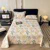 Vintage Style Floral Pattern 100% Cotton Bed Sheet Set Dark Color Flowers Luxurious Bedspread with Pillowcases Queen Bedding Set