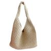 Korean Style Cotton Underarm Bag - Customizable Logo, White, In Stock