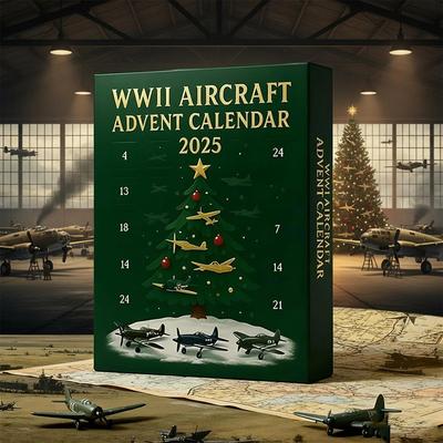 Unique Military-Themed Advents Calendar For Adults 24 Days Xmas Countdown Calendar With Unique Mini Airplane For Christmas Tree
