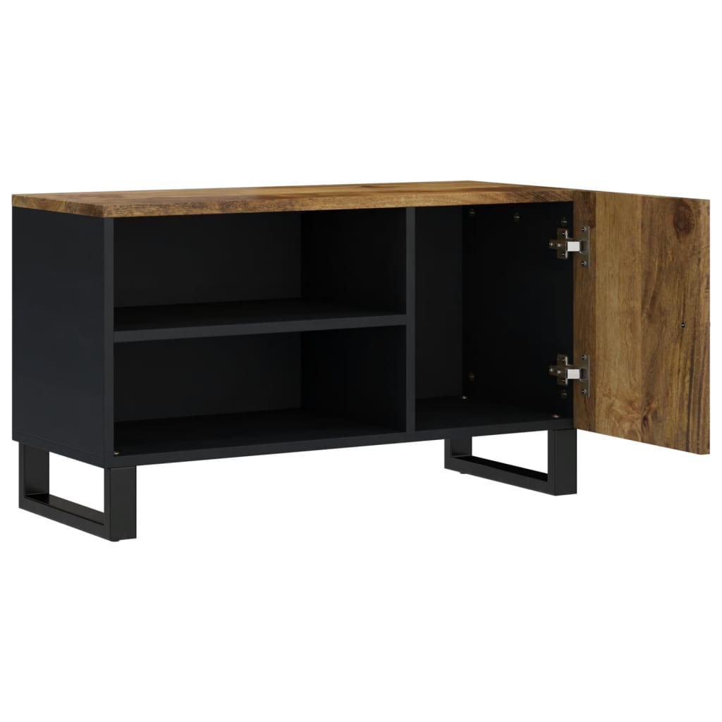 Vidaxl Szafka Rtv, 80X33X46 Cm, Mango I Materiał Drewnopochodny