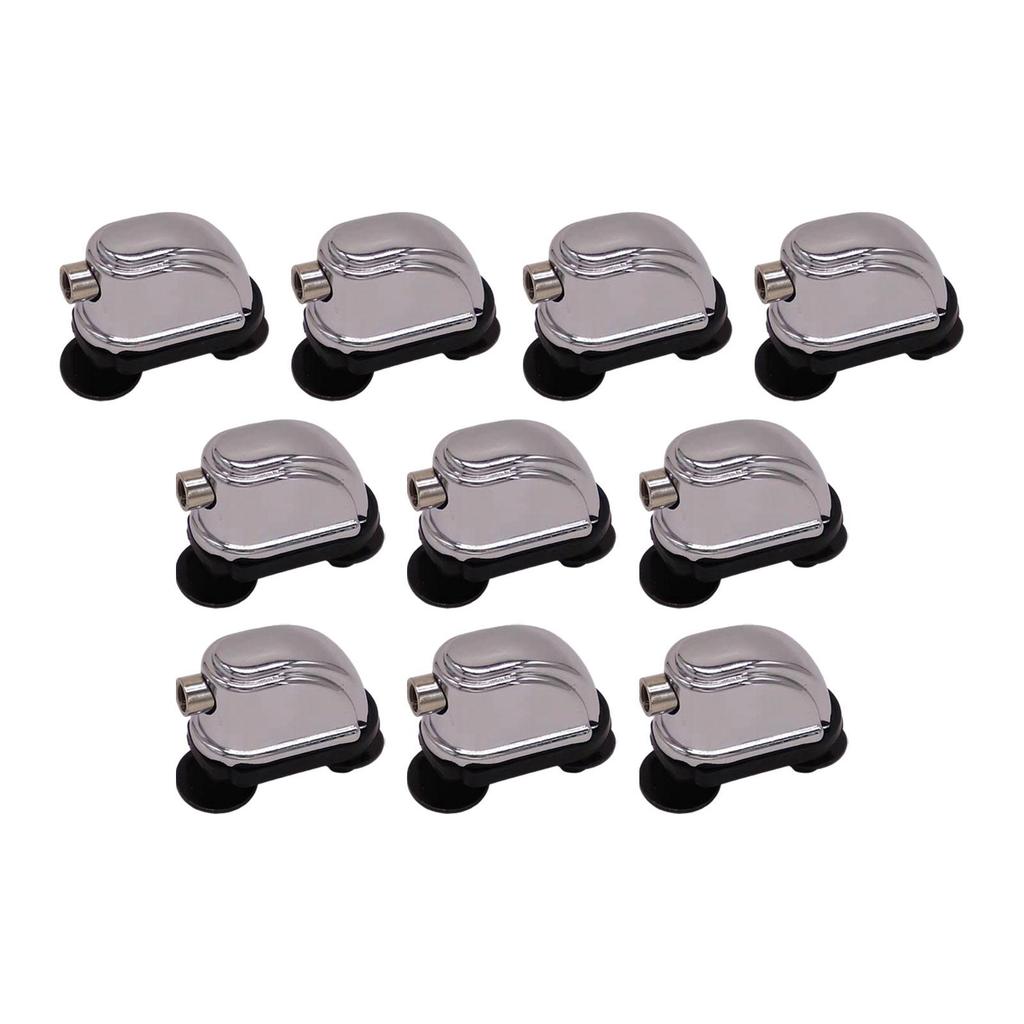 Snare Drum Lugs with Rubber Pads Easy To Install Percussion Instrument Parts Silver Mount Hardware Replace The Old or Damaged