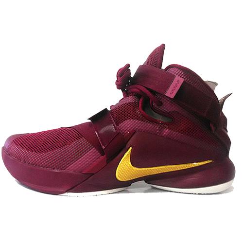 

новые Nike LeBron Soldier 9 Prm Ep Бордовый Красный Белый 42