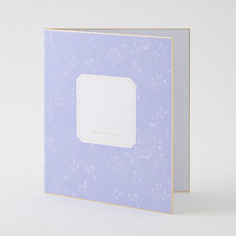 Midori Message Board Colored Shikishi (Foldable), 39 Stickers, 1 Envelope Included, Purple, 33297006