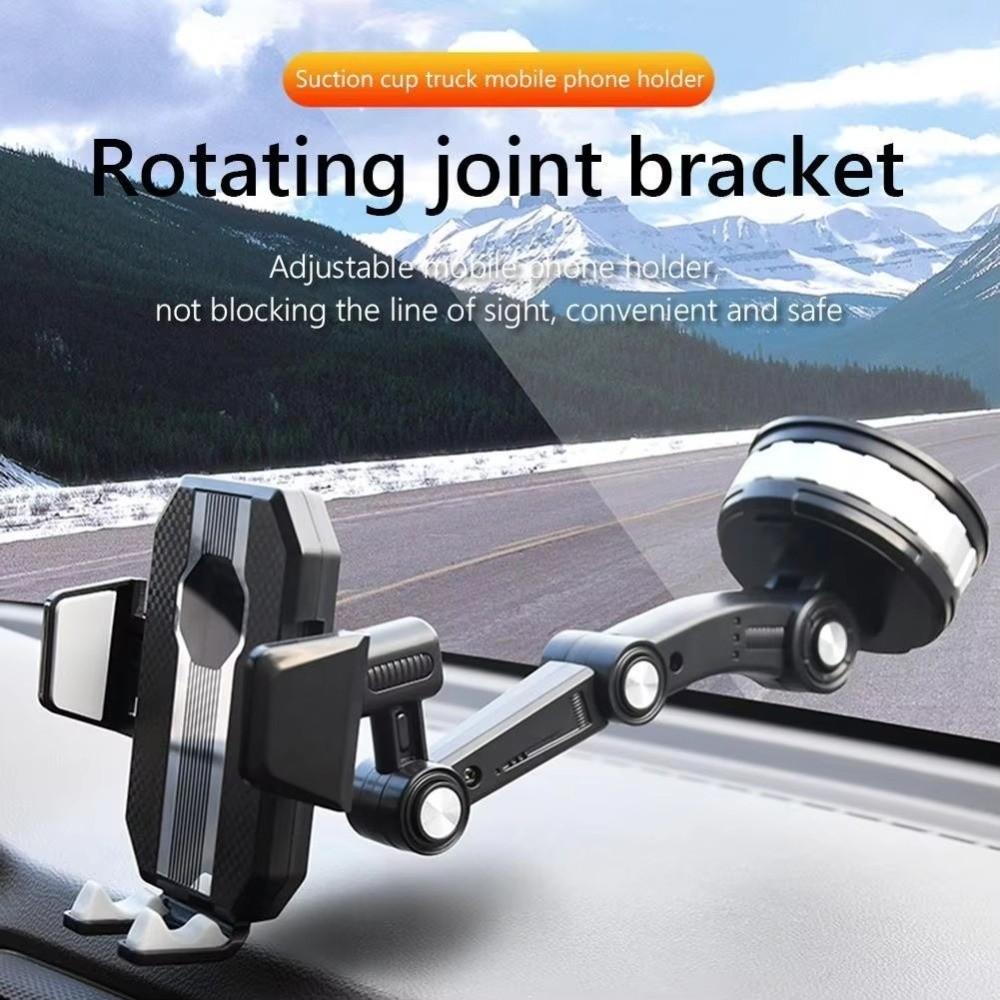 Retractable Car Phone Mount 360° Rotating Windshield Mount Car Phone Stand Engineering Vehicles