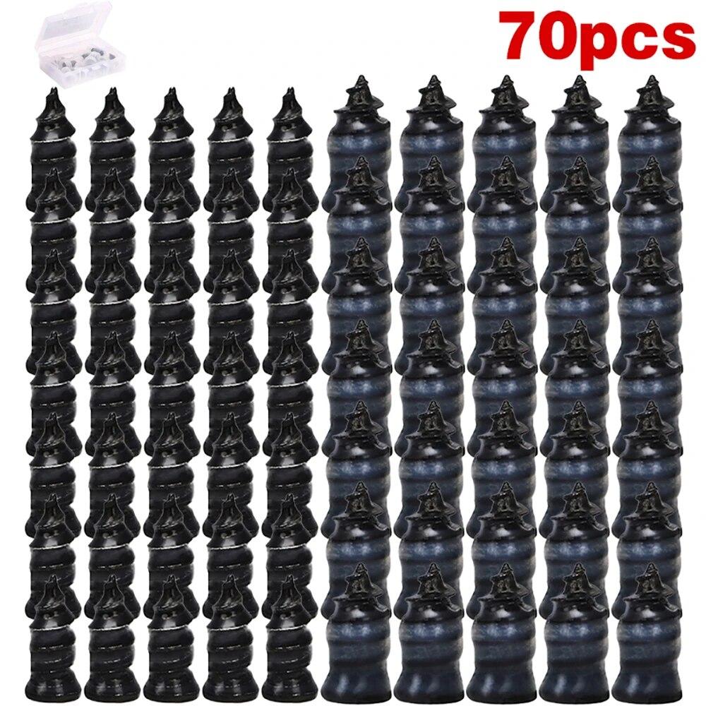 Pro Universal Vacuum Tyre Repair Nail Kit Glue Free Tubeless Tire Car Motorcycle Scooter ATV Puncture Fix Set