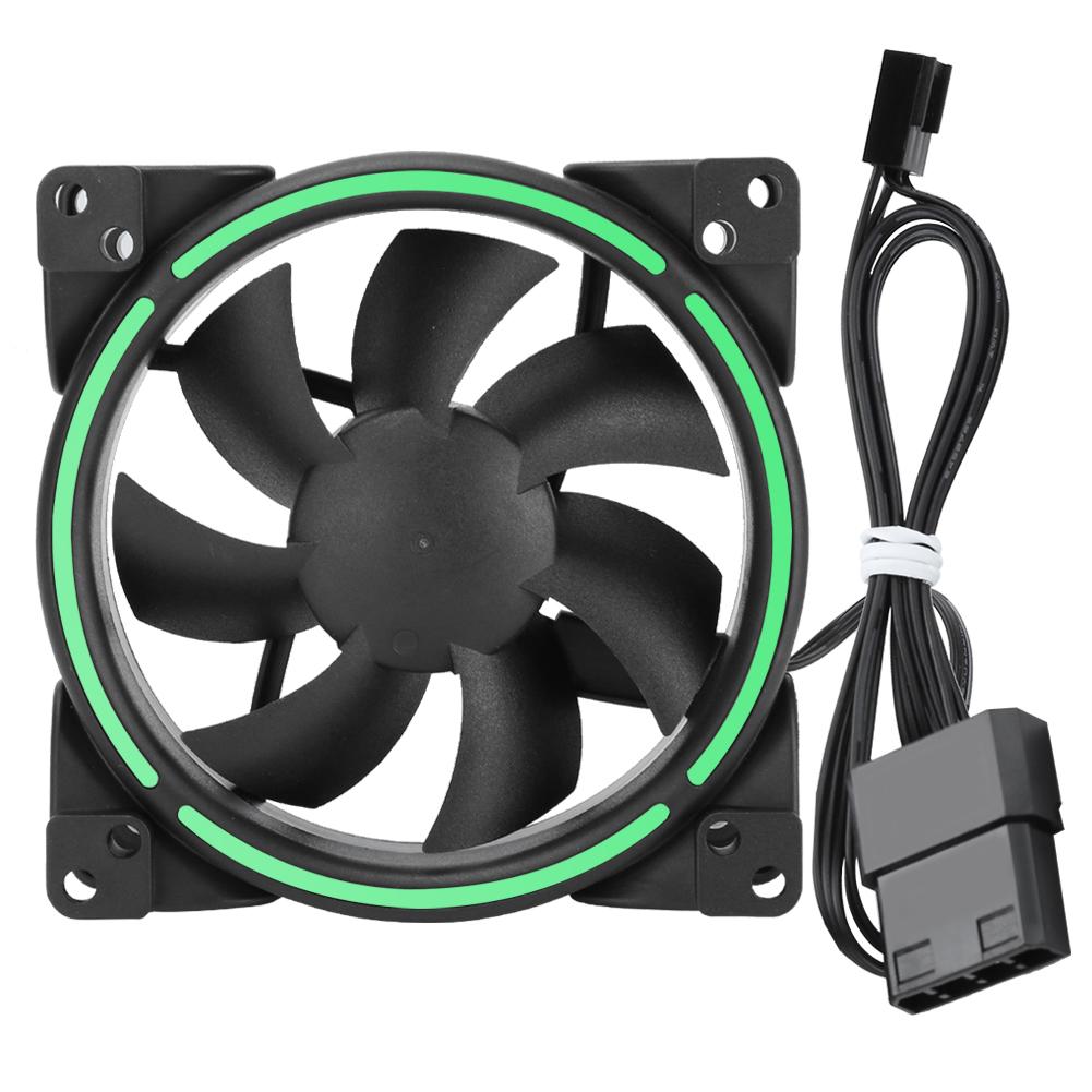 12V 24CFM LED Cooling Fan 1500RPM Silent CPU Cooler Computer Chassis Radiator