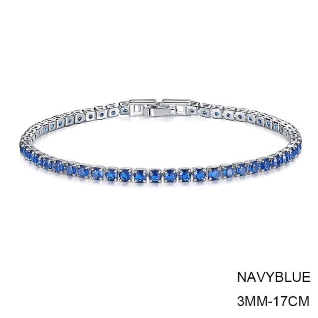 New Fashion Luxury 925 Sterling Silver Tennis Women's Bracelets Bangle for Women Christmas Gift Jewelry