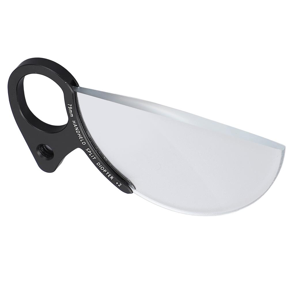 79mm Handheld Split Diopter Filter Special Effect Filter Photography Semicircular Foreground Blur Prism Filter for