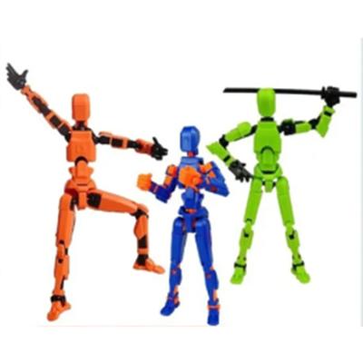 Assembled Multi-Joint Movable 3D Robot Figurine Model Building Toy Suitable for Children Educational Construction Set
