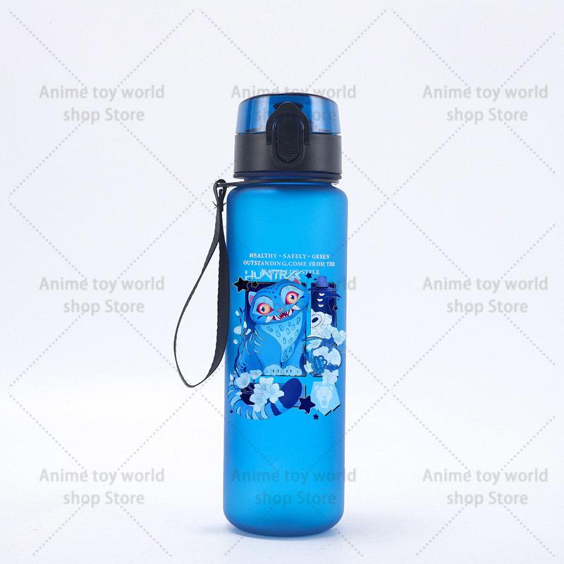 KPop Demons Hunters Large Capacity Sports Water Bottle Motivational Leak Proof Portable Reusable Cups Outdoor Travel Gym Jugs Kid Friendly