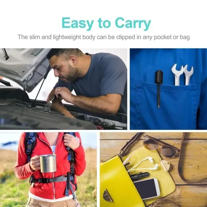 1/5pcs Mini Portable LED Pen Light Pocket Ultra Bright High Lumens Handheld Flashlight Linterna Torch For Camping Outdoor Emergency