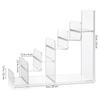 Acrylic Clear Display Risers 6 Tiers Jewelry Racks Organizer  Collection