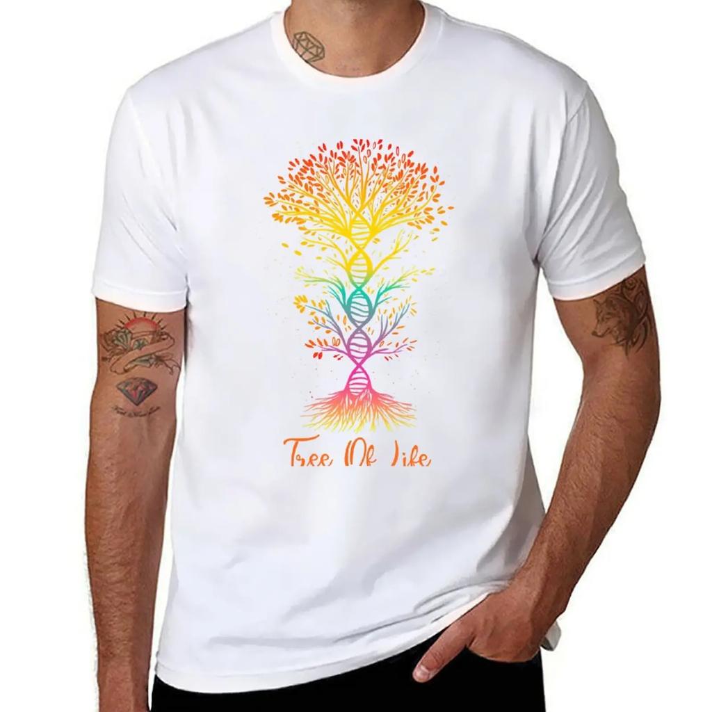 Dna Tree Of Life Genetics Spiritual Family Tree Roots T-Shirt Man Clothes Kawaii Clothes Cute Clothes T Shirts for Men Graphic