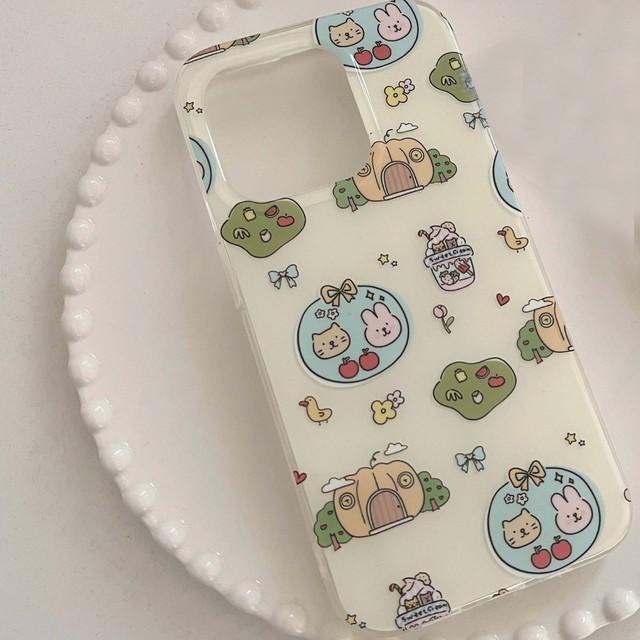 

Imd мультфильм утка кролик кошка Ins 2023 противоударный цветок милый чехол для телефона для Iphone 14 13 12 Pro Max 11 Promax задняя крышка милый For iphone 13