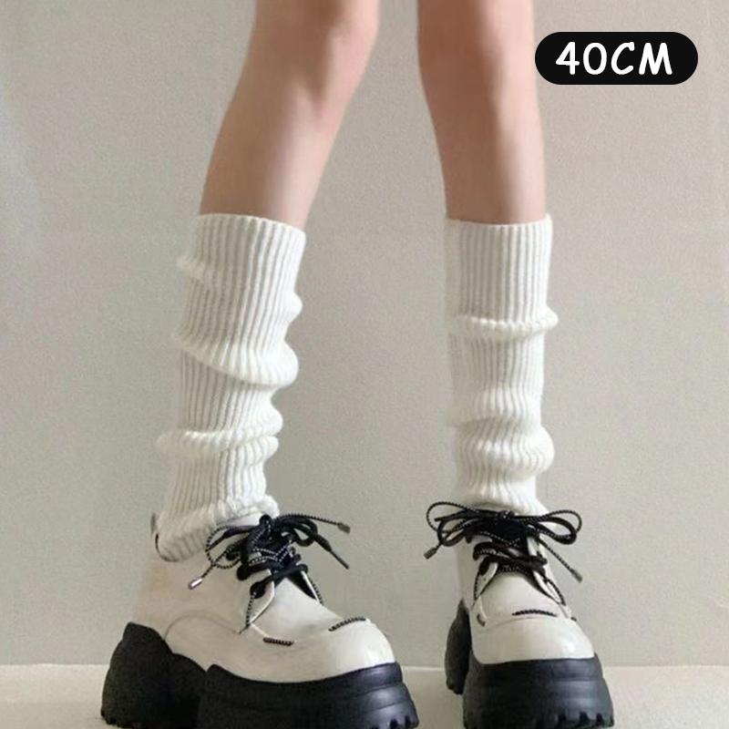 Jk Knitted Socks Harajuku Style Y2K Sweet Japanese College Style Spring And Autumn Style Mid-Tube Stacked Socks For Women