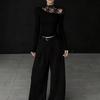 German Velvet High Neck Lace Patchwork T-shirt: 2025 Autumn/Winter Women's Plus Velvet Long Sleeve Base Layer Top