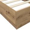 Artisan Oak Wooden Floor Bed Frame 80 x 200 cm Particleboard