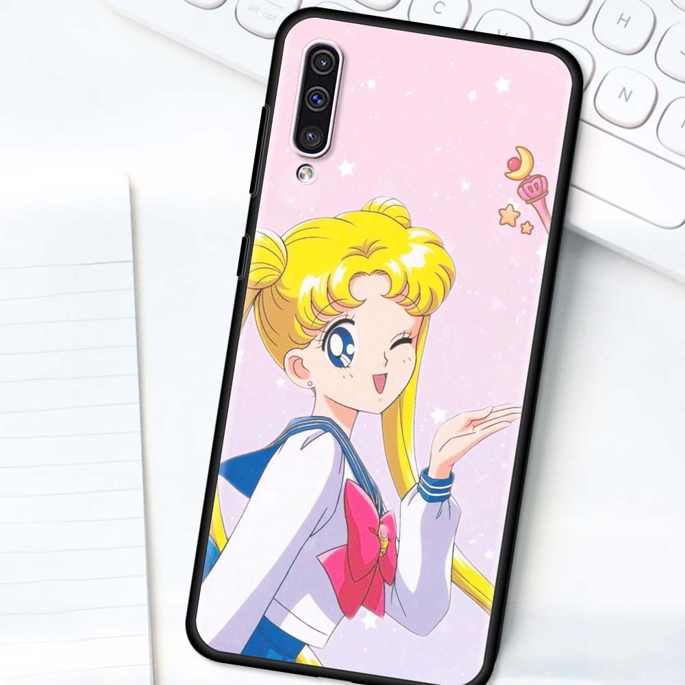 Anime Kawaii Sailor MoonS Fall für Samsung A50 A51 A70 A71 A21s Telefon Abdeckung Für Galaxy A10 A20e A30 A40 a20s A10s Weiche Coque